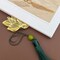Wrapables Metallic Bookmark with Tassel for Book Lovers & Readers (Set of 2), Lotus & Clover